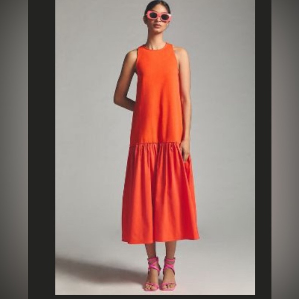 MAEVE SLEEVELESS FLOUNCE DRESS - XS, S, or M